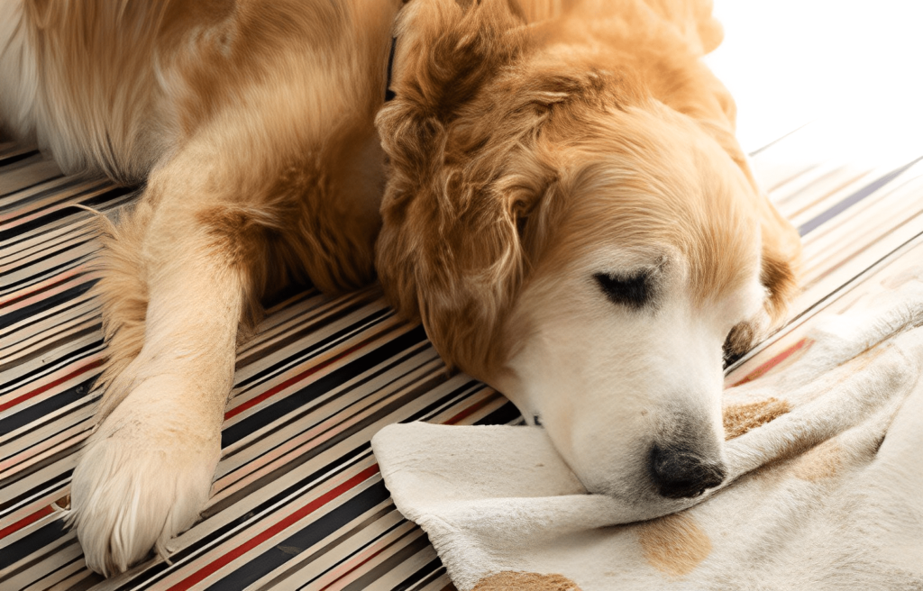 why do golden retrievers faces turn white