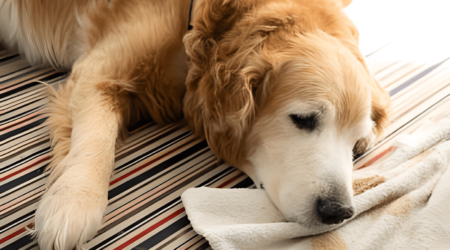 why do golden retrievers faces turn white