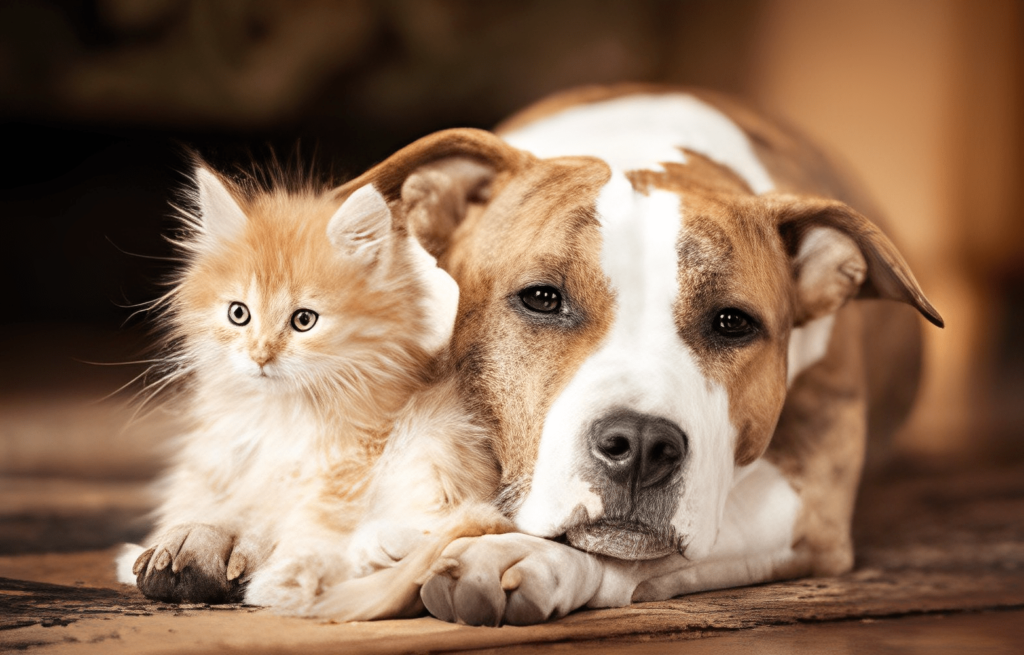 are staffies good with cats