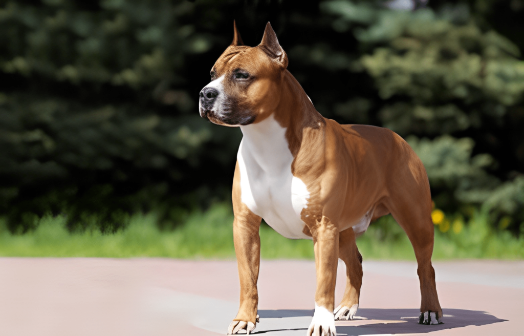 do american staffordshire terriers have webbed feet